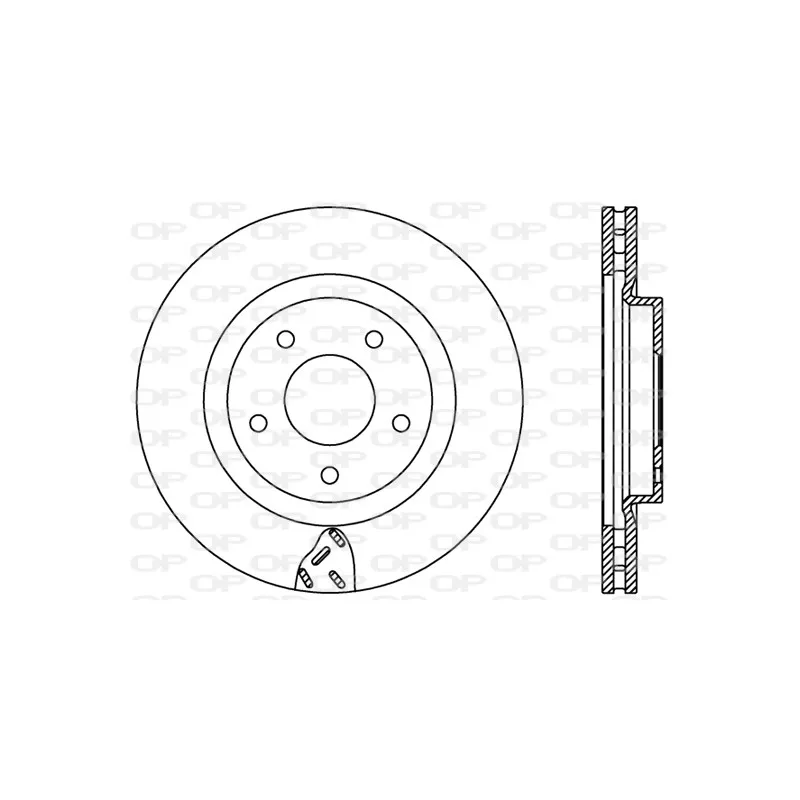 Jeu de 2 disques de frein avant OPEN PARTS BDR2435.20