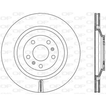Jeu de 2 disques de frein arrière OPEN PARTS BDR2441.20