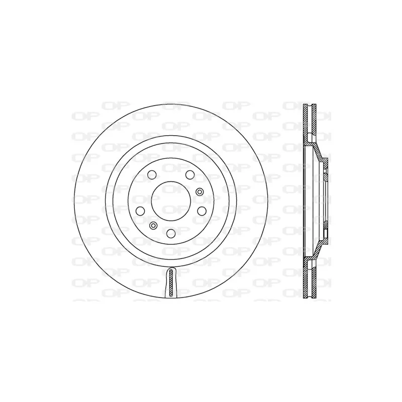 Jeu de 2 disques de frein arrière OPEN PARTS BDR2441.20