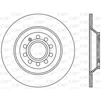 Jeu de 2 disques de frein arrière OPEN PARTS BDR2442.10