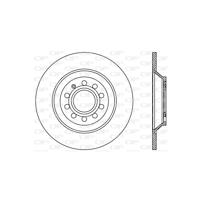 Jeu de 2 disques de frein arrière OPEN PARTS BDR2442.10