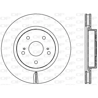 Jeu de 2 disques de frein avant OPEN PARTS