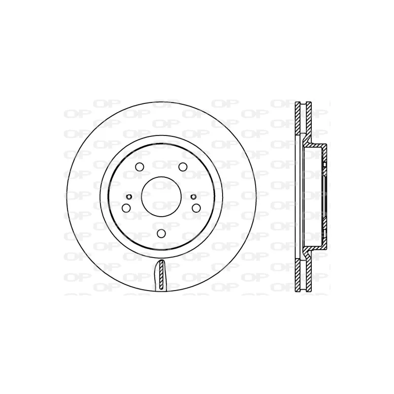 Jeu de 2 disques de frein avant OPEN PARTS BDR2447.20