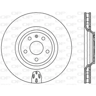Jeu de 2 disques de frein avant OPEN PARTS BDR2448.20