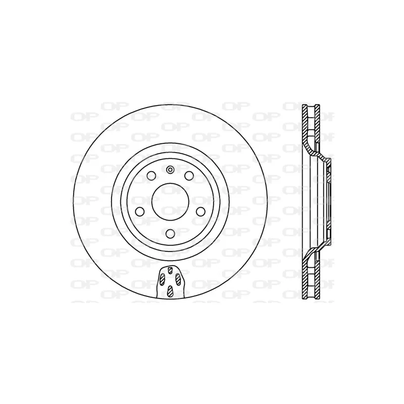 Jeu de 2 disques de frein avant OPEN PARTS BDR2448.20