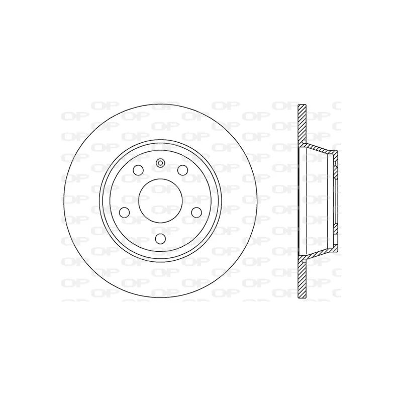 Jeu de 2 disques de frein arrière OPEN PARTS BDR2449.10