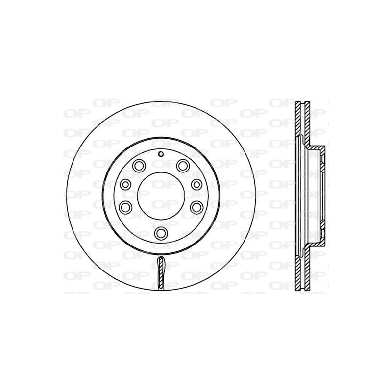 Jeu de 2 disques de frein avant OPEN PARTS BDR2450.20