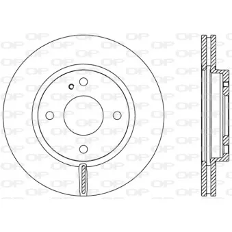 Jeu de 2 disques de frein avant OPEN PARTS BDR2454.20