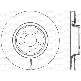 Jeu de 2 disques de frein avant OPEN PARTS BDR2455.20
