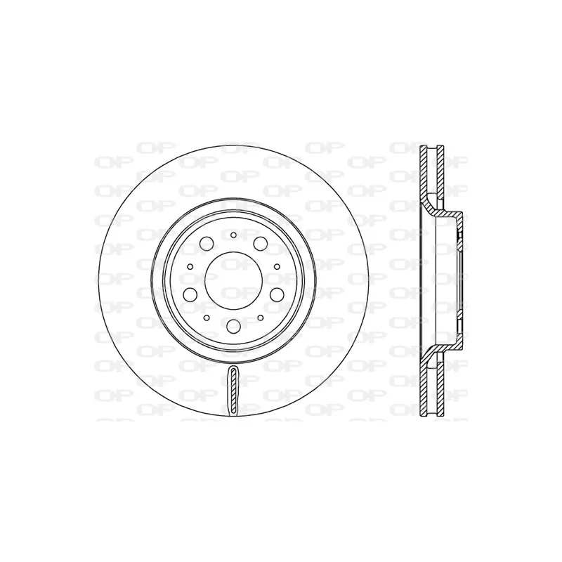 Jeu de 2 disques de frein avant OPEN PARTS BDR2455.20