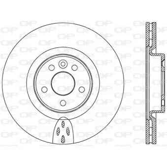 Jeu de 2 disques de frein avant OPEN PARTS BDR2456.20