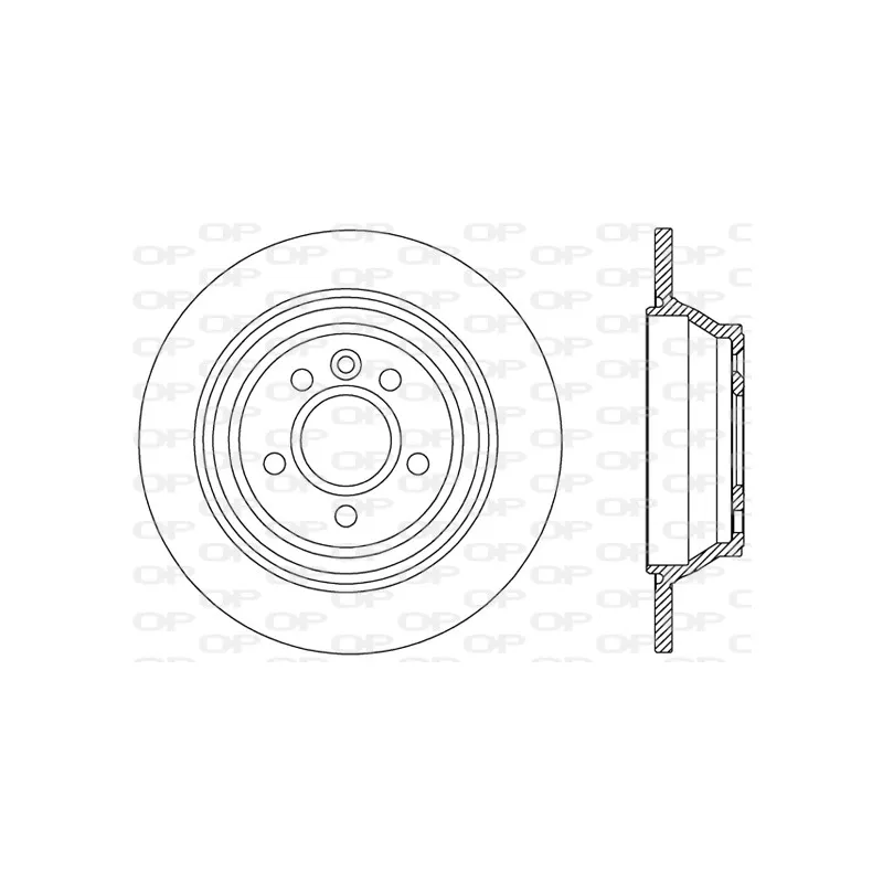 Jeu de 2 disques de frein arrière OPEN PARTS BDR2457.10