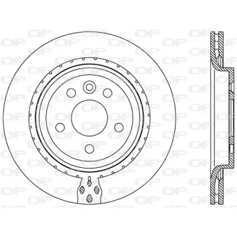Jeu de 2 disques de frein arrière OPEN PARTS BDR2458.20