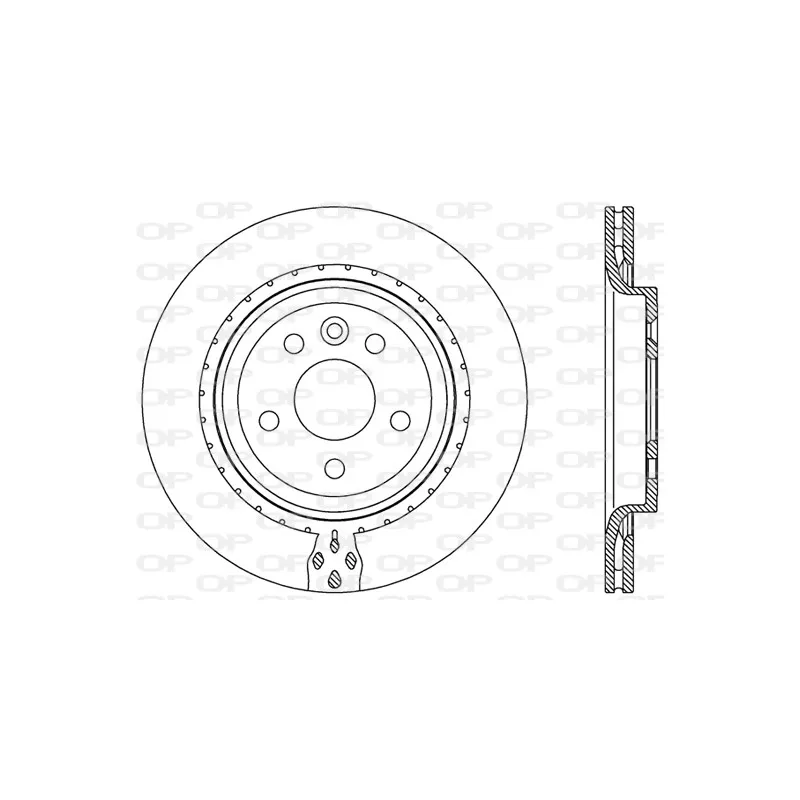 Jeu de 2 disques de frein arrière OPEN PARTS BDR2458.20
