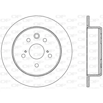 Jeu de 2 disques de frein arrière OPEN PARTS BDR2460.10