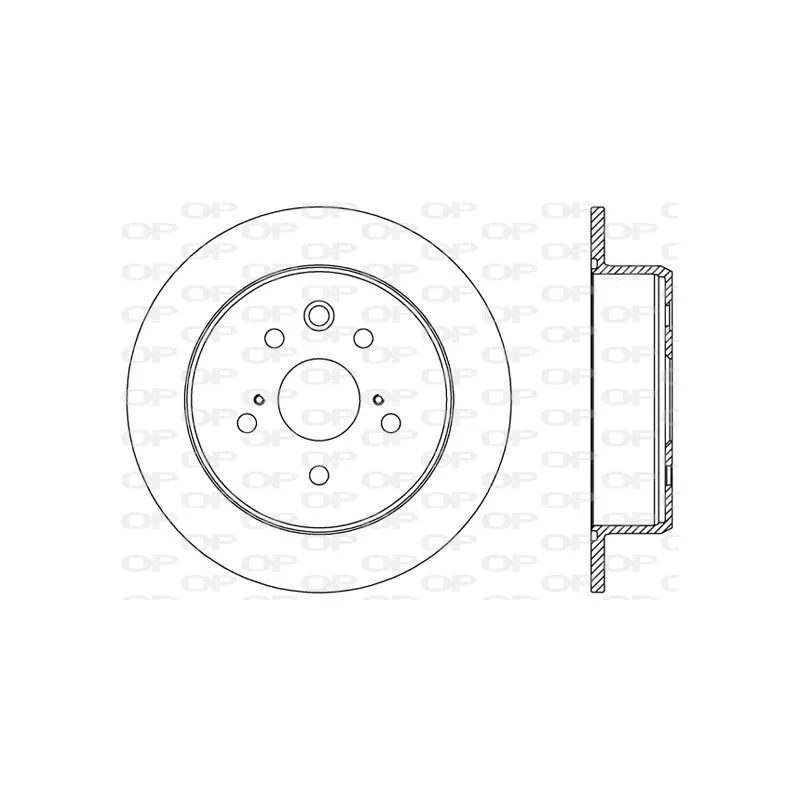 Jeu de 2 disques de frein arrière OPEN PARTS BDR2460.10