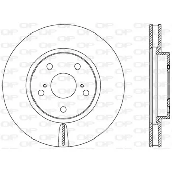 Jeu de 2 disques de frein avant OPEN PARTS BDR2462.20