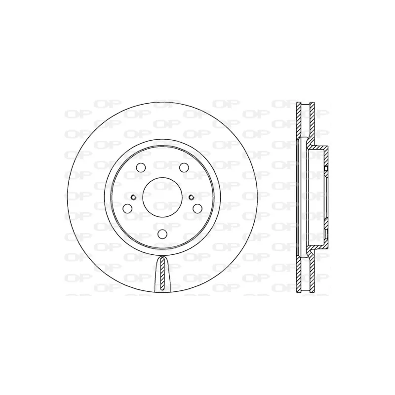 Jeu de 2 disques de frein avant OPEN PARTS BDR2462.20
