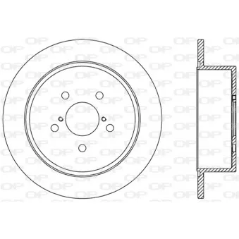 Jeu de 2 disques de frein arrière OPEN PARTS BDR2470.10