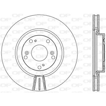 Jeu de 2 disques de frein avant OPEN PARTS BDR2473.20