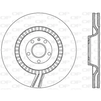Jeu de 2 disques de frein avant OPEN PARTS BDR2475.20