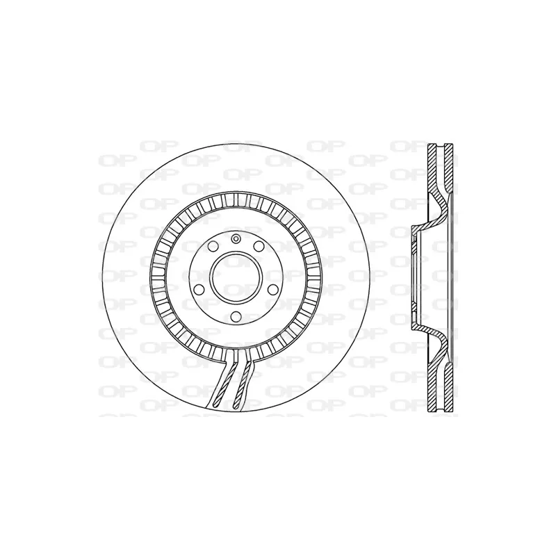 Jeu de 2 disques de frein avant OPEN PARTS BDR2475.20