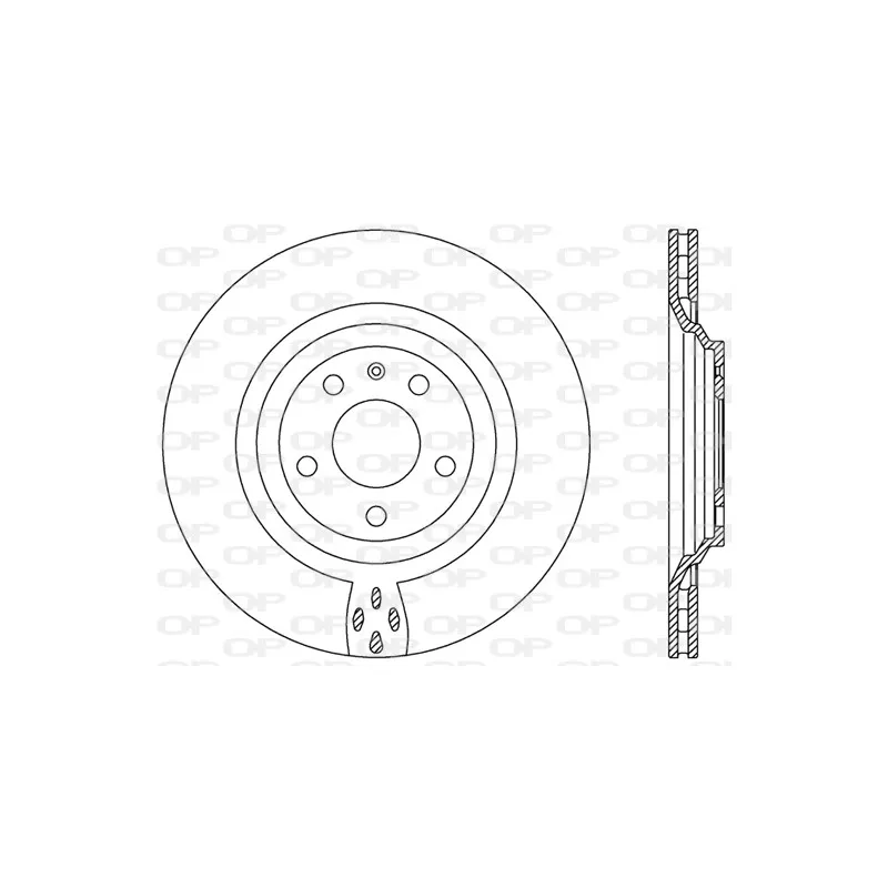 Jeu de 2 disques de frein arrière OPEN PARTS BDR2476.20