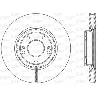 Jeu de 2 disques de frein avant OPEN PARTS BDR2477.20