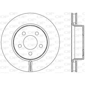Jeu de 2 disques de frein avant OPEN PARTS BDR2478.20