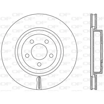 Jeu de 2 disques de frein avant OPEN PARTS BDR2480.20