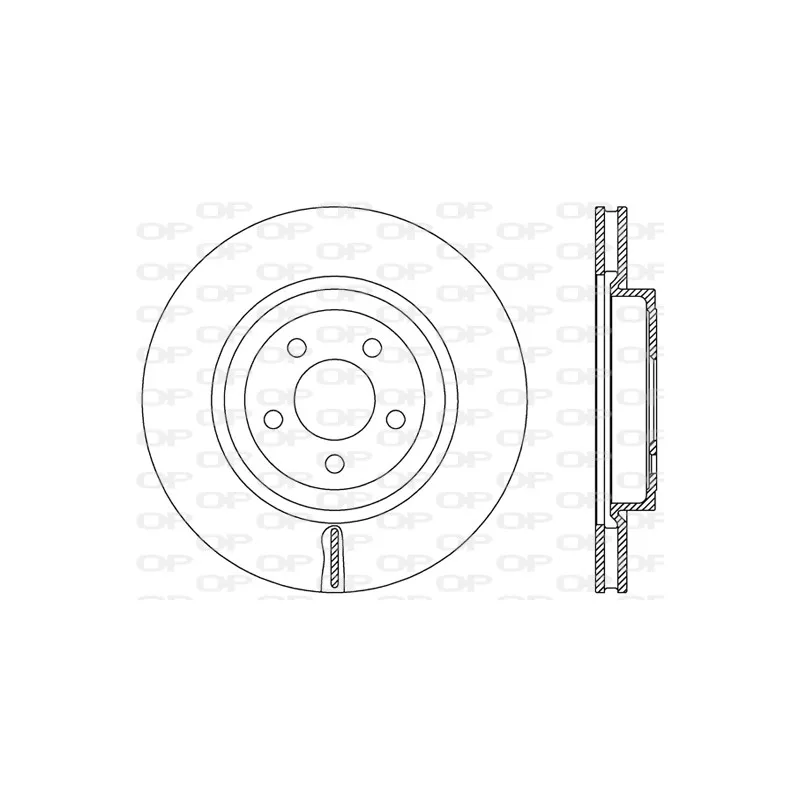 Jeu de 2 disques de frein avant OPEN PARTS BDR2480.20