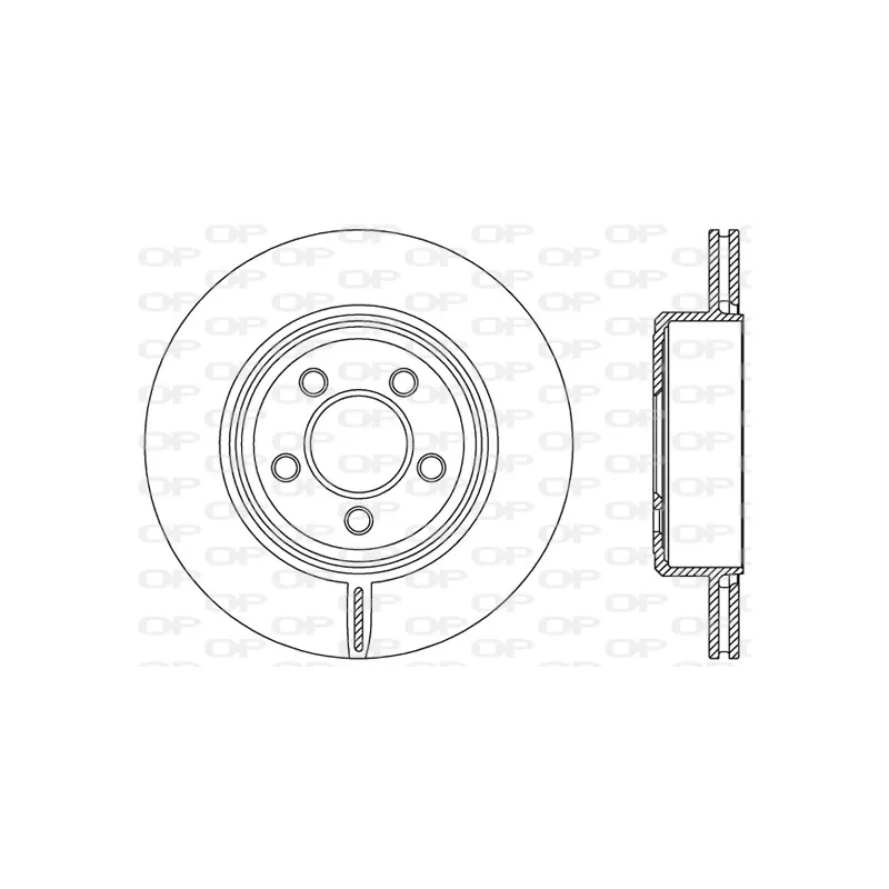 Jeu de 2 disques de frein arrière OPEN PARTS BDR2481.20