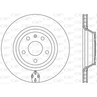 Jeu de 2 disques de frein arrière OPEN PARTS BDR2484.20