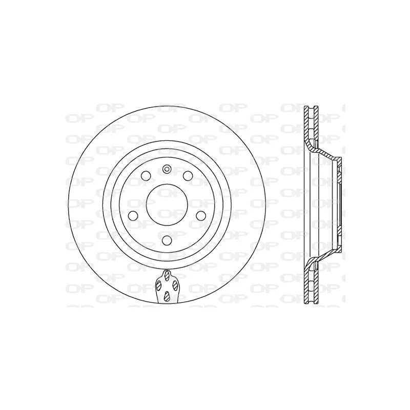 Jeu de 2 disques de frein arrière OPEN PARTS BDR2484.20