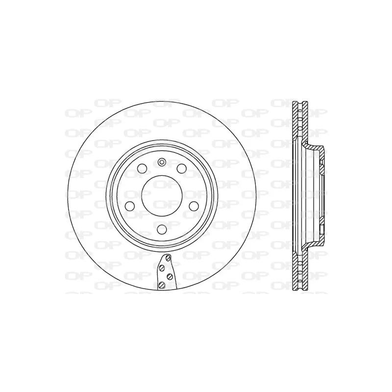 Jeu de 2 disques de frein avant OPEN PARTS BDR2485.20