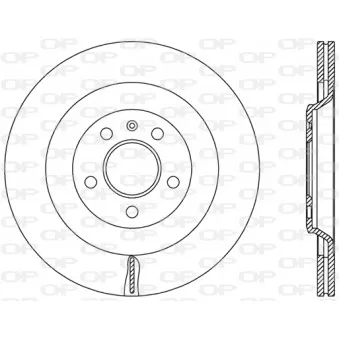 Jeu de 2 disques de frein arrière OPEN PARTS BDR2487.20
