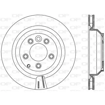 Jeu de 2 disques de frein arrière OPEN PARTS BDR2489.20