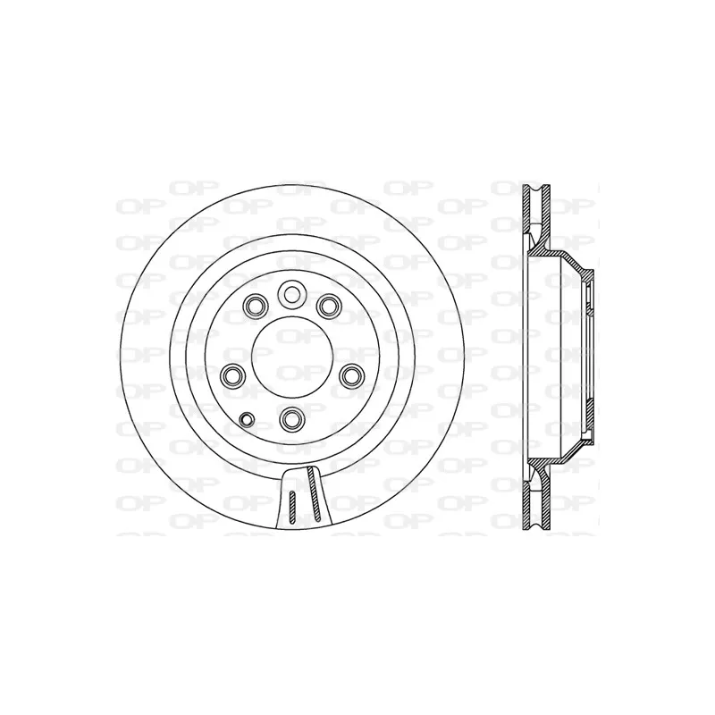 Jeu de 2 disques de frein arrière OPEN PARTS BDR2489.20