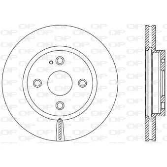 Jeu de 2 disques de frein avant OPEN PARTS