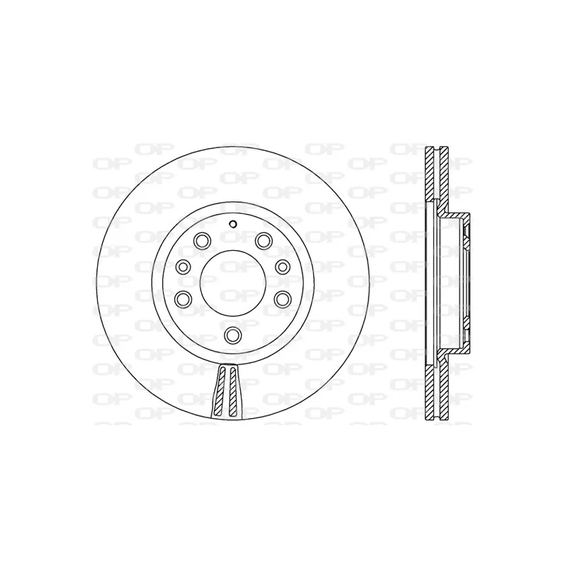 Jeu de 2 disques de frein avant OPEN PARTS BDR2491.20
