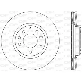 Jeu de 2 disques de frein avant OPEN PARTS BDR2493.20