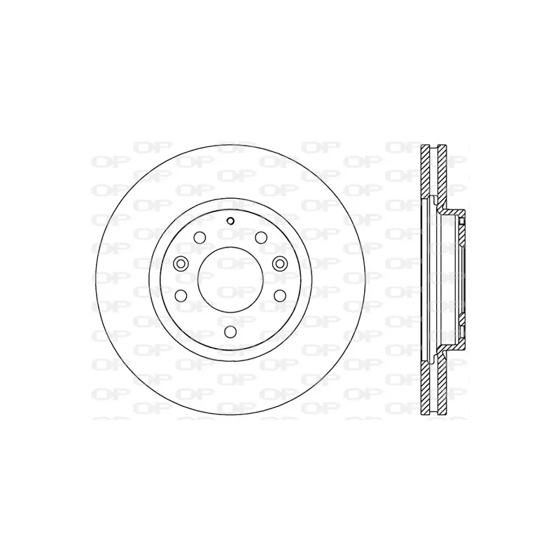 Jeu de 2 disques de frein avant OPEN PARTS BDR2493.20