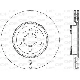 Jeu de 2 disques de frein avant OPEN PARTS BDR2496.20