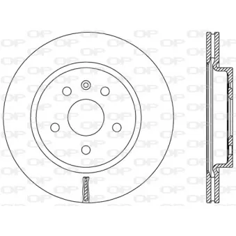 Jeu de 2 disques de frein arrière OPEN PARTS BDR2497.20