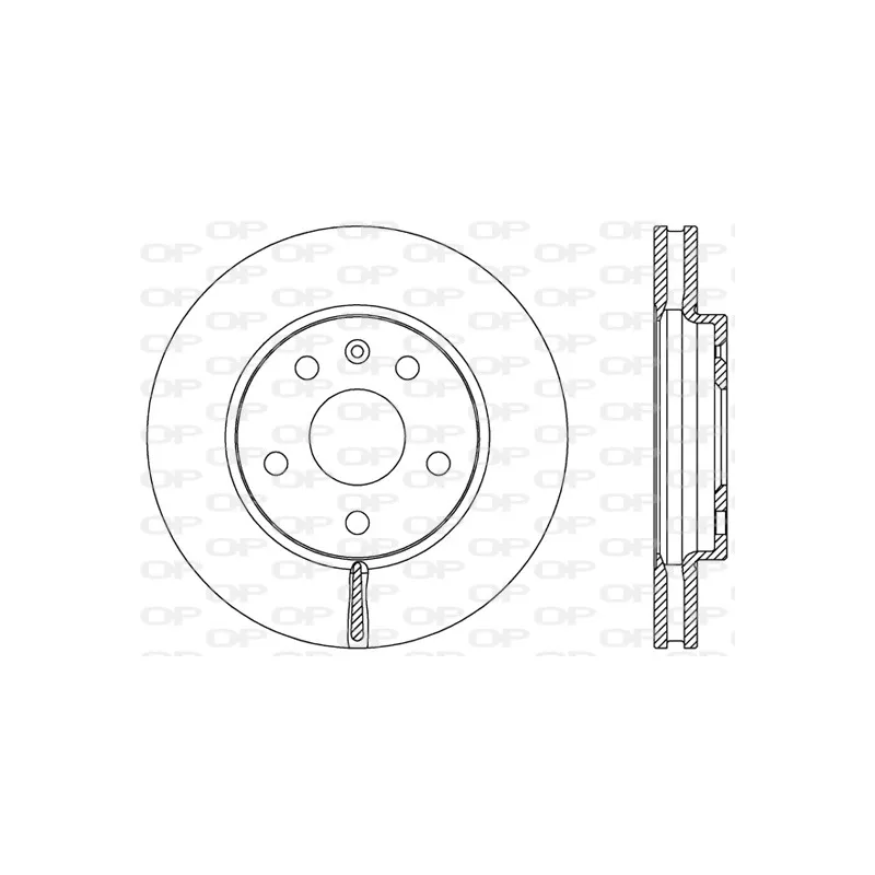 Jeu de 2 disques de frein avant OPEN PARTS BDR2498.20