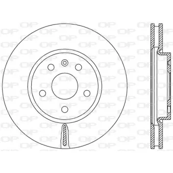 Jeu de 2 disques de frein avant OPEN PARTS BDR2499.20