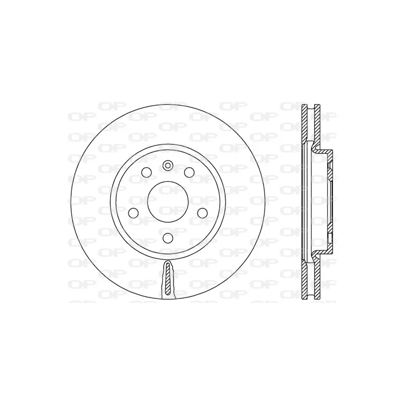 Jeu de 2 disques de frein avant OPEN PARTS BDR2499.20