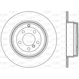 Jeu de 2 disques de frein arrière OPEN PARTS BDR2504.10
