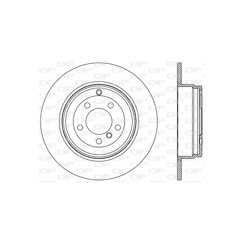 Jeu de 2 disques de frein arrière OPEN PARTS BDR2504.10