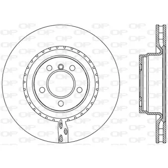 Jeu de 2 disques de frein avant OPEN PARTS BDR2505.20